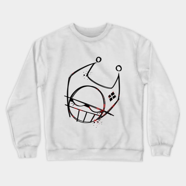 Harlequin grafiti Crewneck Sweatshirt by Jokeboi